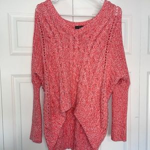 Express V-Neck High-Low Sweater